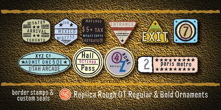 Replica Rough SG™ Font Family插图2