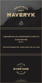 Maveryk Font素材之家精选英文字体