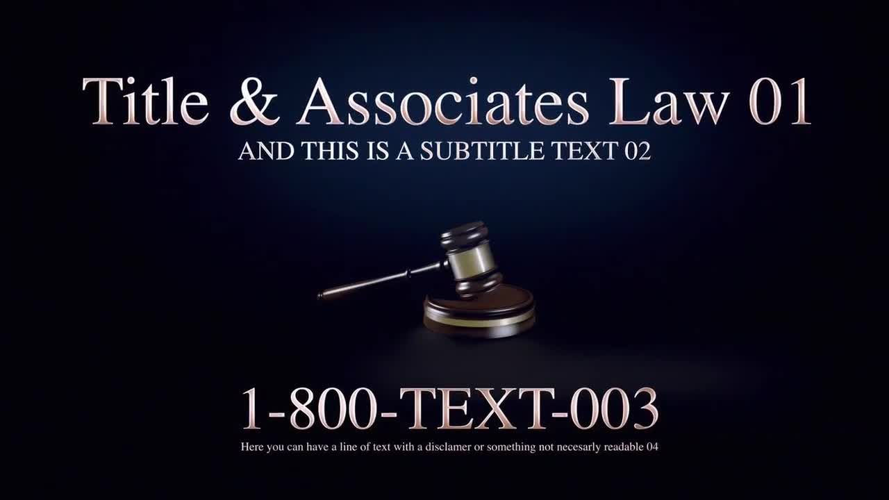 令人敬畏的法律宣传介绍素材库精选AE模板