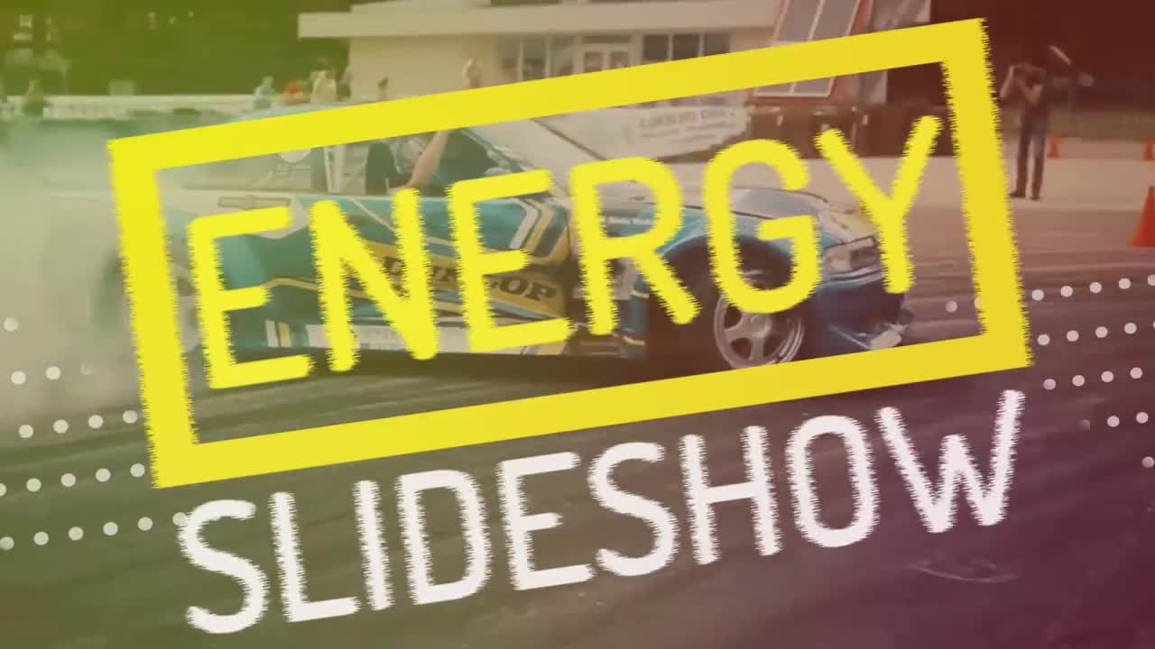 具有毛刺效果的体育运动照片展示素材库精选PR模板