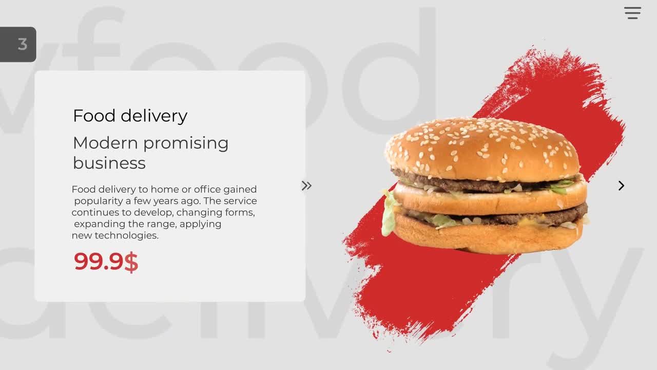 简洁现代创意的食品促销素材库精选AE模板