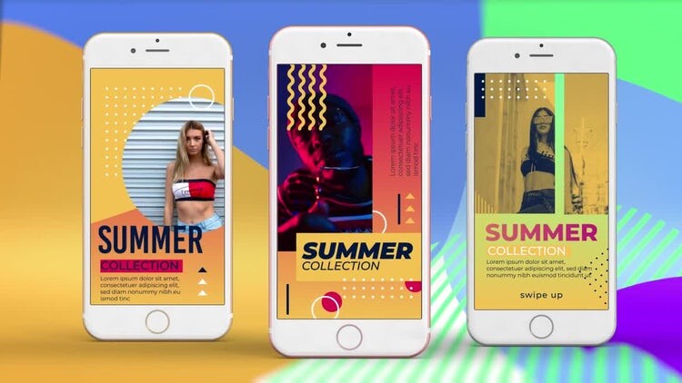 21个简约时尚的夏天时装介绍素材库精选AE模板