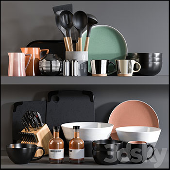 厨房配件厨房餐具素材之家精选3D模型