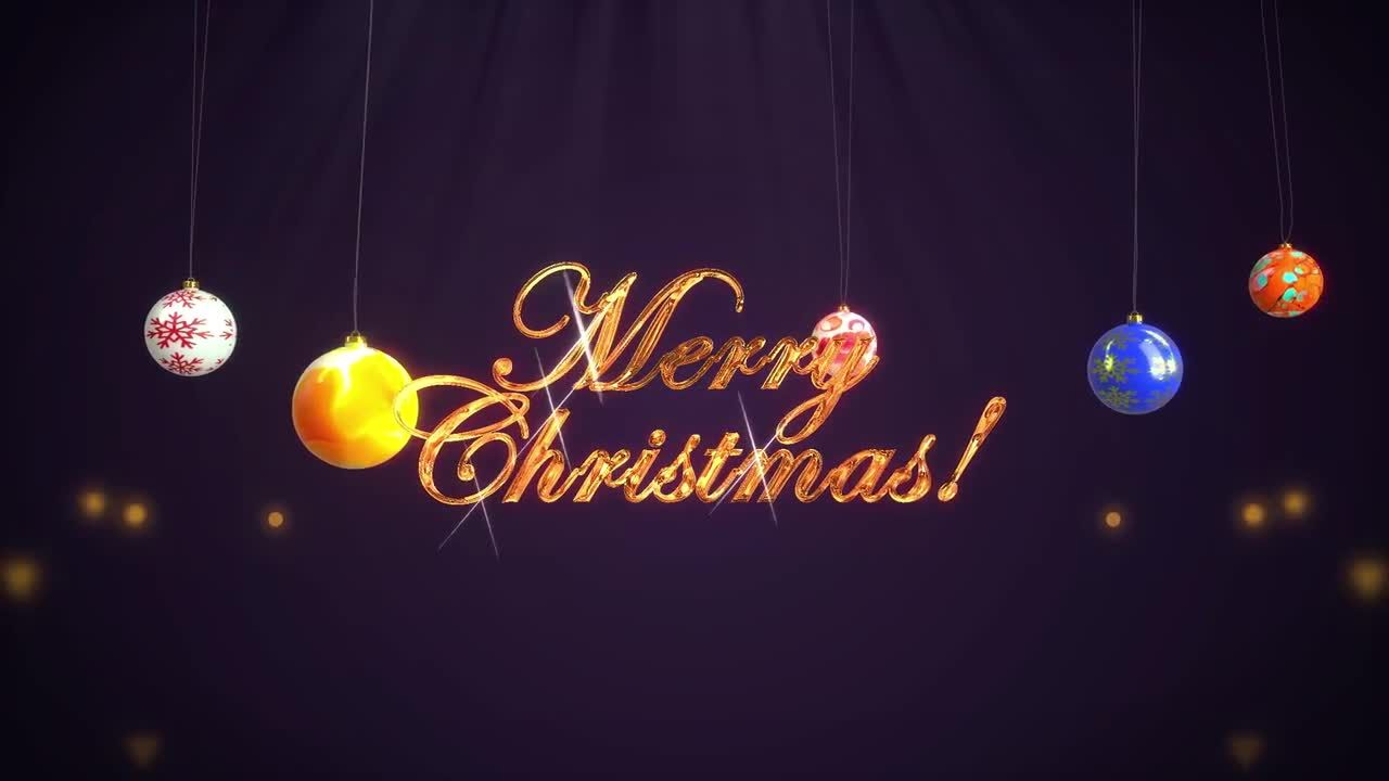 优雅精美生动的圣诞节徽标素材库精选AE模板