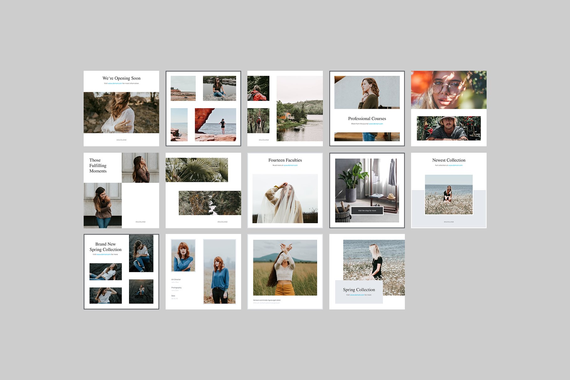 生活摄影社交媒体贴图模板素材库精选 Auckland Social Media Templates插图(6)