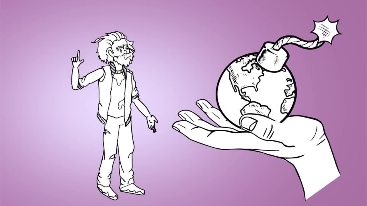 手绘线条涂鸦卡通动画电视节目素材库精选AE模板