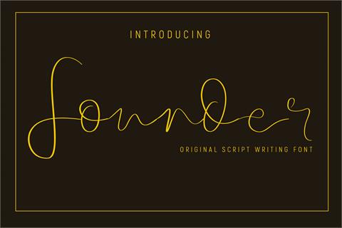 Founder font素材之家精选英文字体