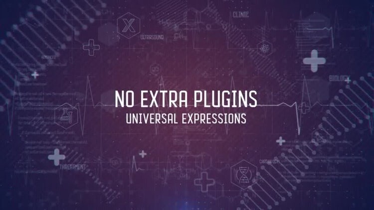 活力创意的医疗主题背景素材库精选AE模板