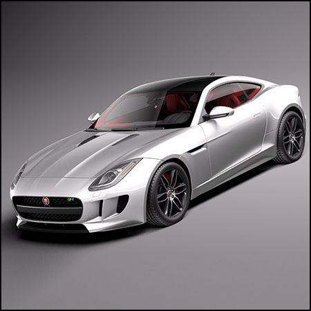 Jaguar F-Type R Coupe 2015捷豹汽车素材之家精选3D模型