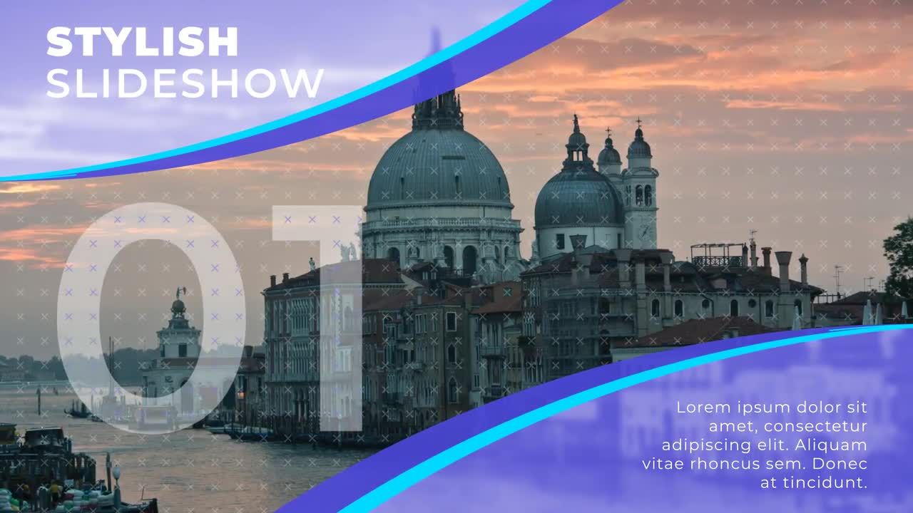 现代简洁优雅的照片幻灯片素材库精选AE模板