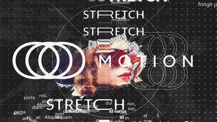 时尚活力的徽标拉伸开场白素材库精选AE模板