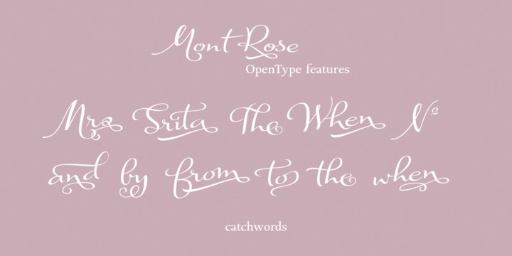 Mont Rose Font插图4