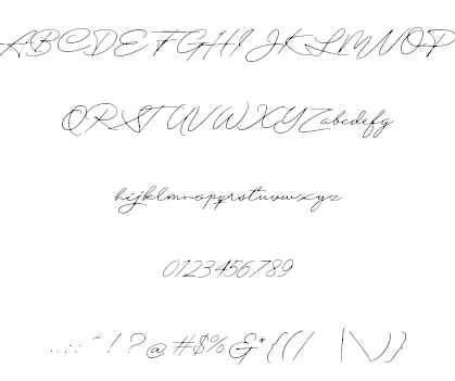 Excellent Signature Demo font插图8