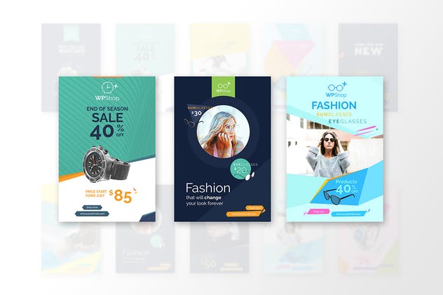 10款Pinterest图片社交Banner素材库精选广告模板 10 Pinterest Pin Banner-Products插图(5)