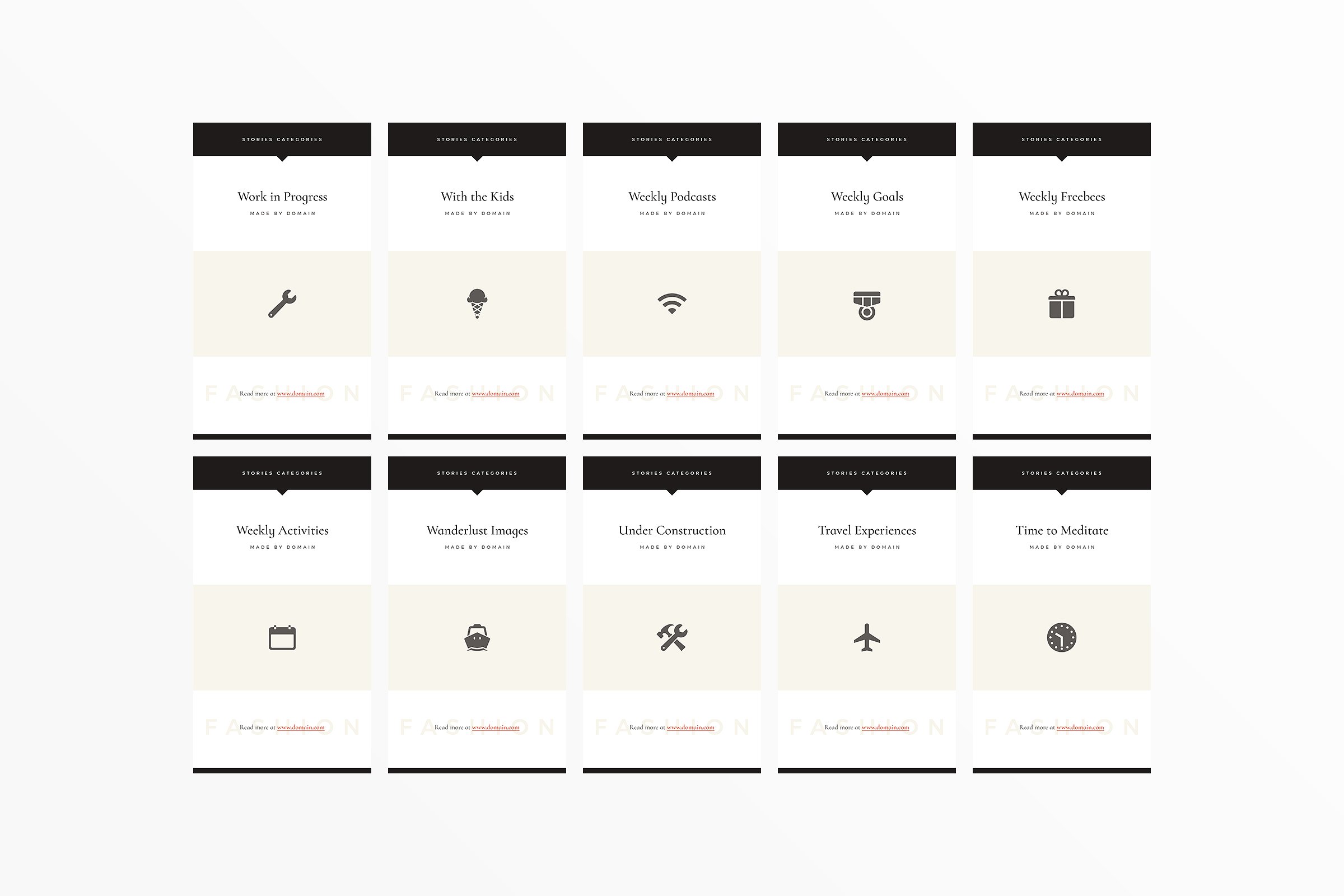 Ins社交电商热点贴图模板素材库精选 San Francisco Instagram Highlights插图(11)