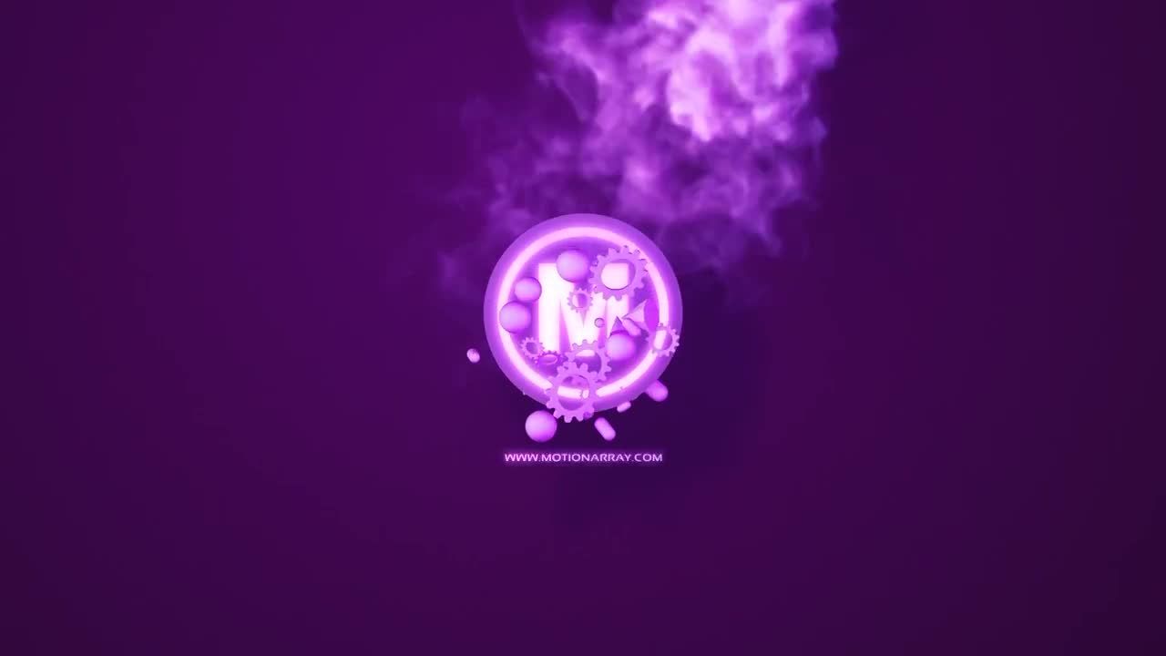 富有创意的彩色烟雾标志素材库精选AE模板