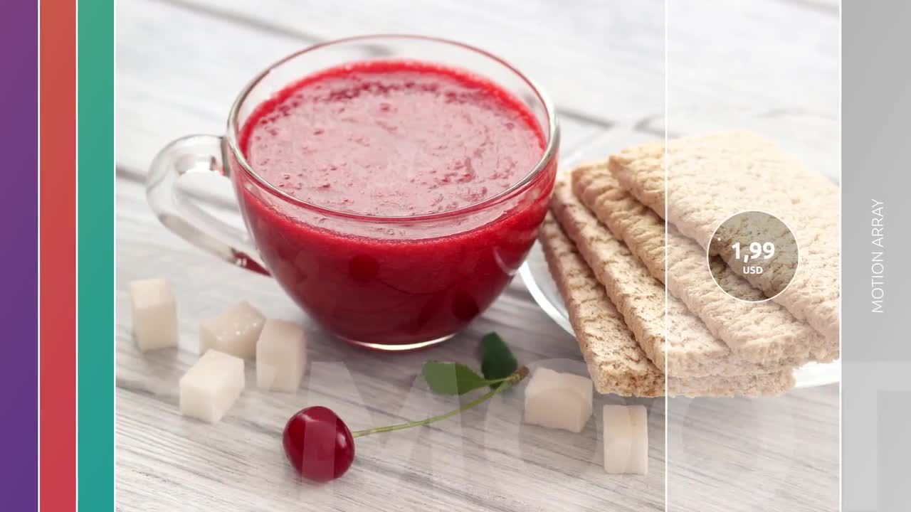 炫酷的外观设计快餐菜单介绍素材库精选AE模板