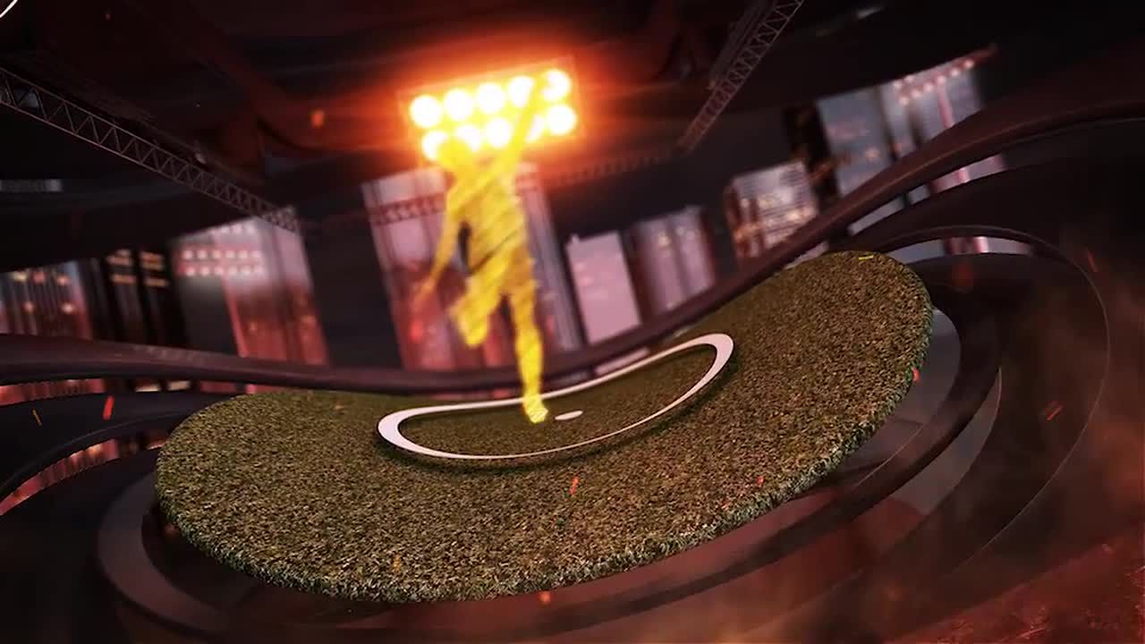 3D足球体育场开场动画素材库精选pr模板