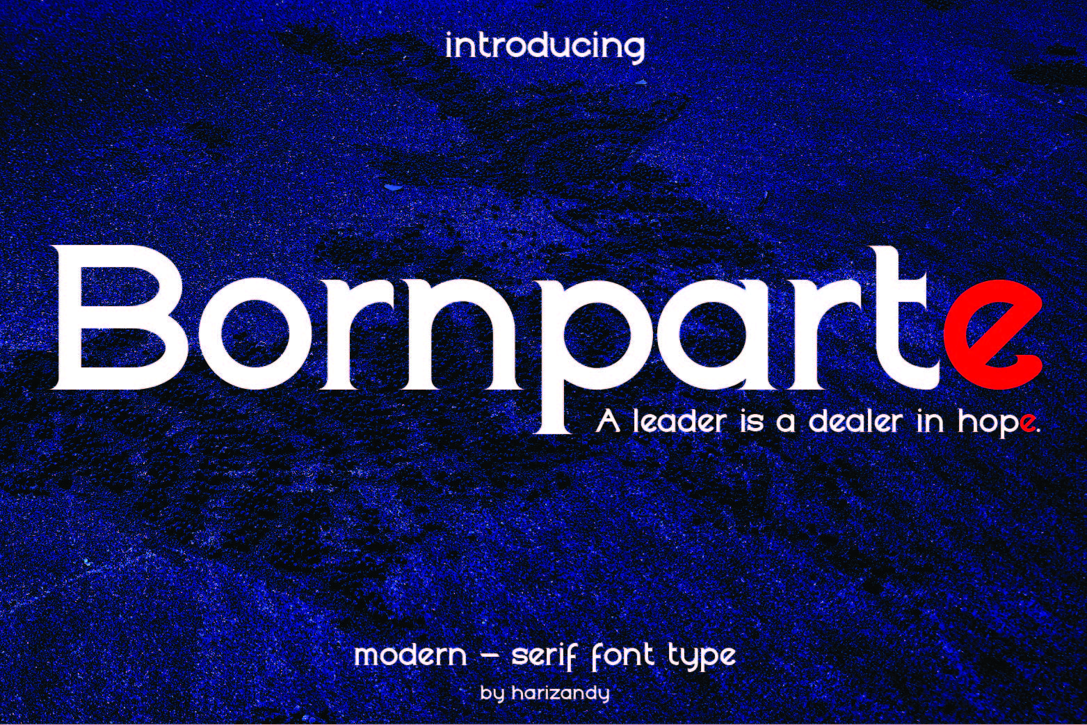 Bornparte Regular Font插图