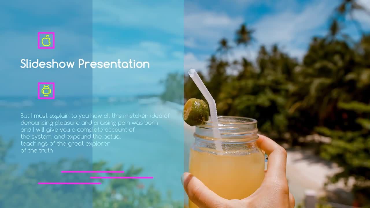 优雅平滑的图文幻灯片展示素材库精选AE模板