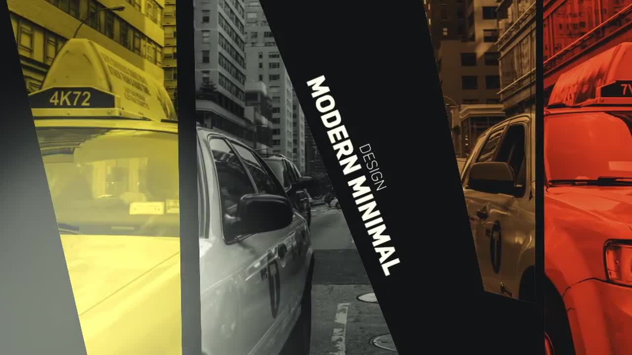 美丽复古的彩色条纹素材库精选AE模板