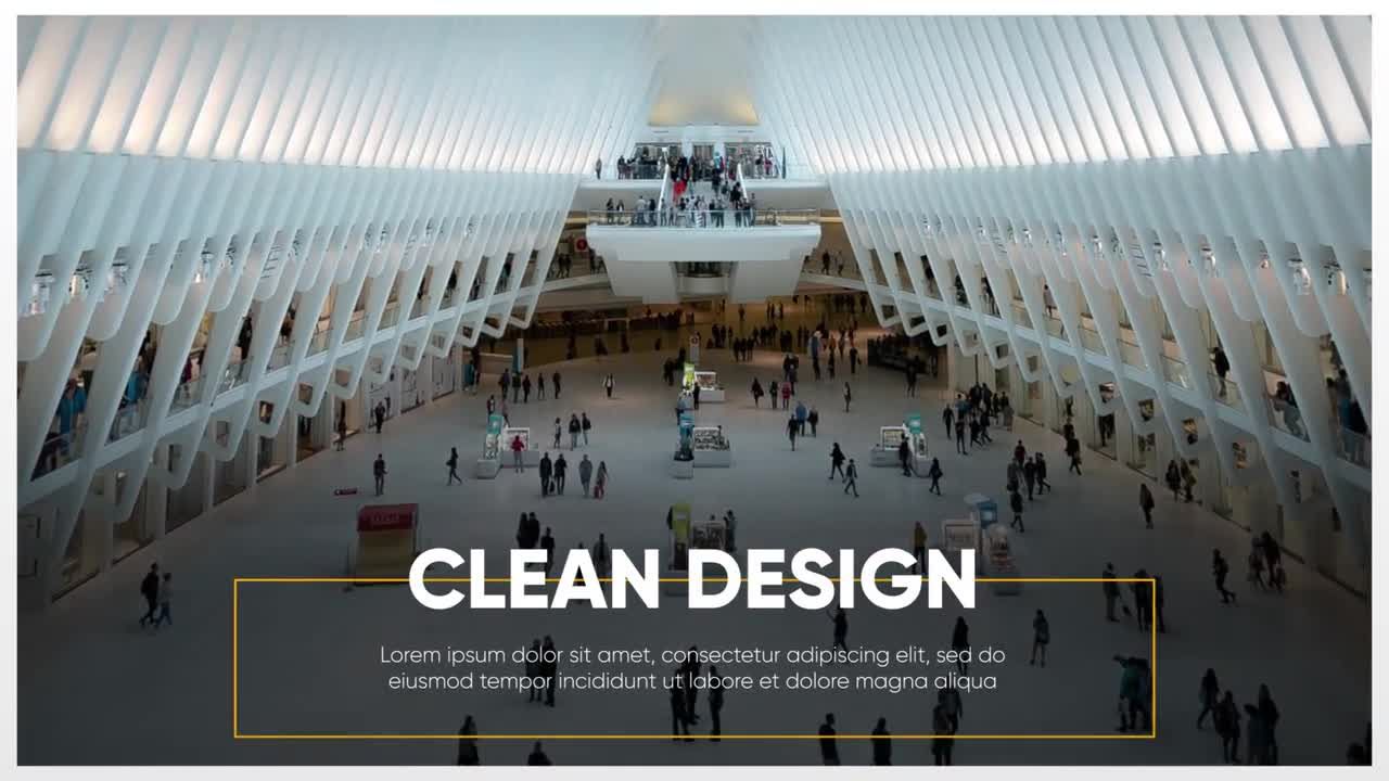 清洁促销演示文稿素材库精选AE模板