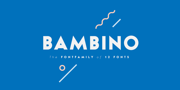 Bambino Font Family素材之家精选英文字体