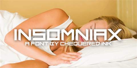 Insomniax font素材之家精选英文字体