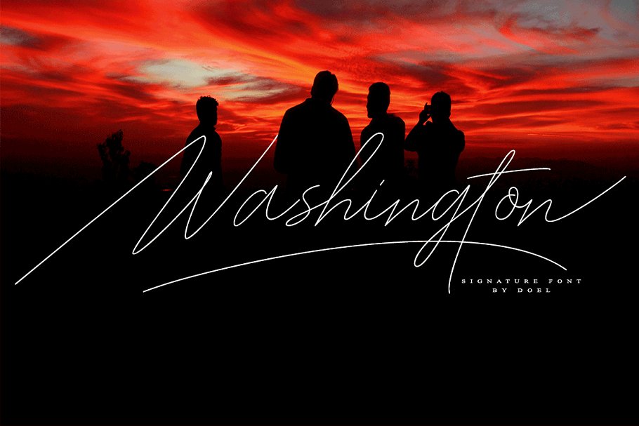 Washington Signature Font素材之家精选英文字体