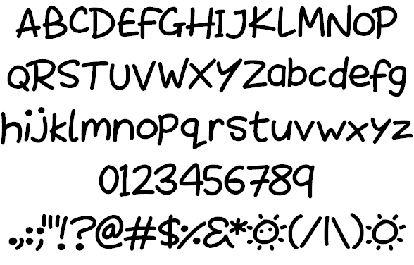 Sunshiny font插图1 Sunshiny font插图1