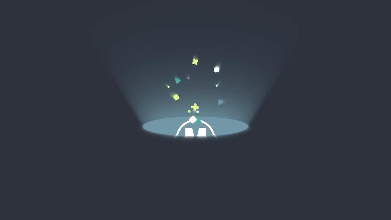 黑暗中发光的球形logo片头展示素材库精选AE模板