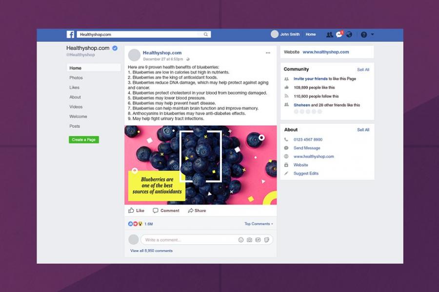 营养水果健康主题Facebook帖子模板素材库精选插图(1)