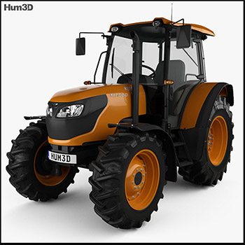 久保田农业拖拉机M7060 2018 素材之家精选3D模型