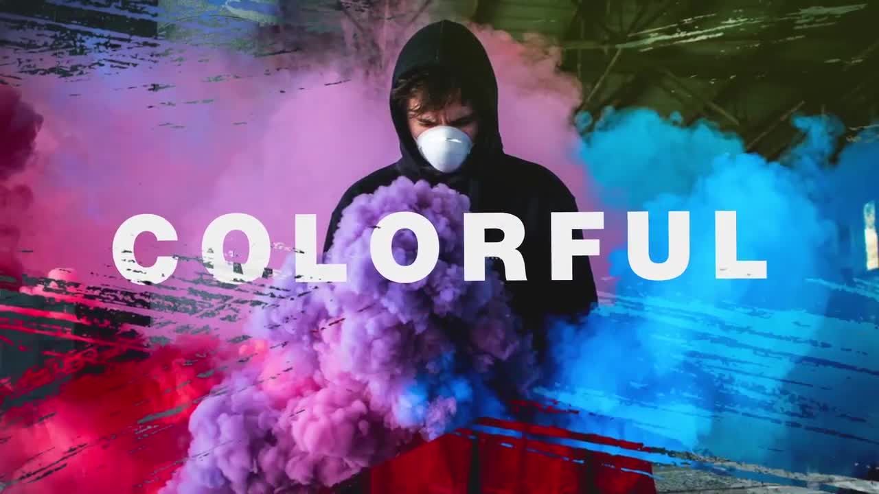 动态画笔笔触logo开场动画素材库精选AE模板