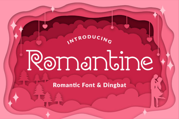 Romantine Font素材之家精选英文字体