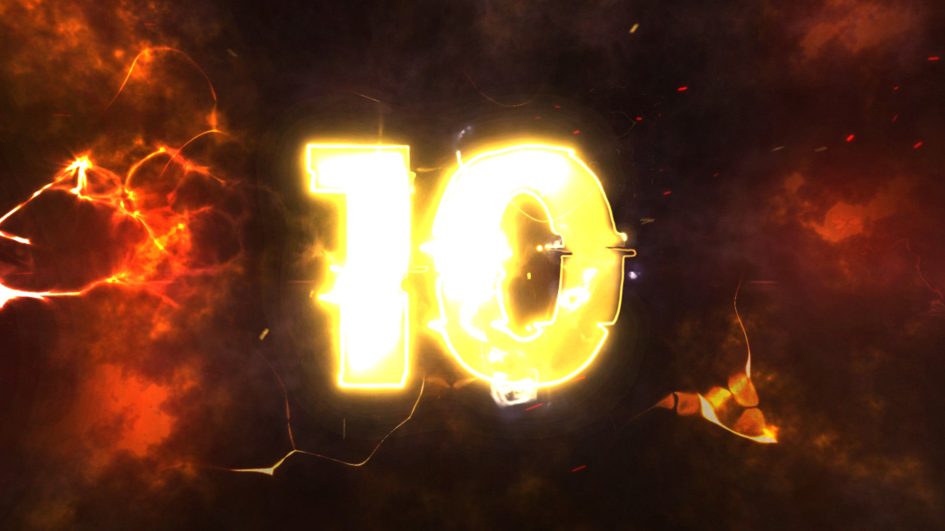 史诗般的电影开场倒计时片头片尾素材库精选AE模板