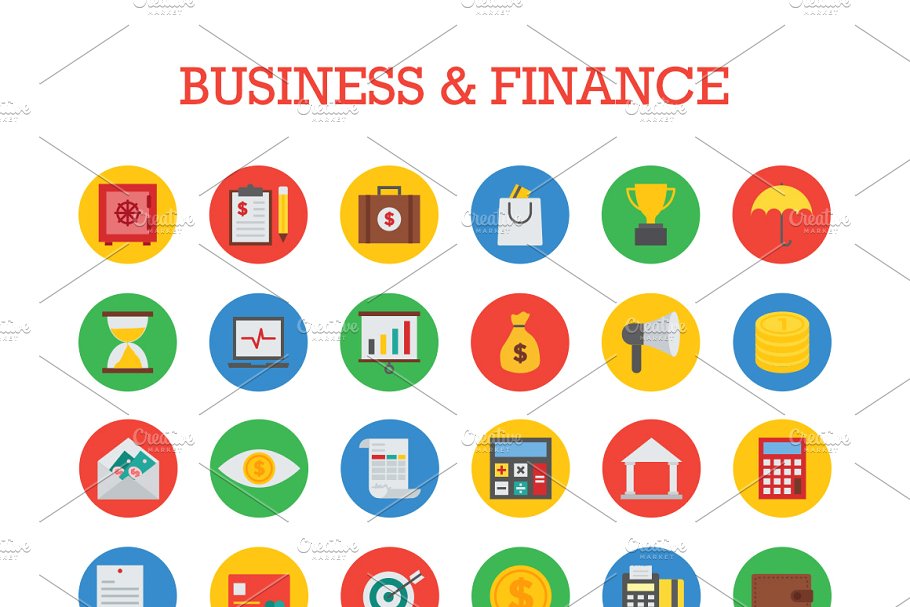 1500+谷歌设计标准多用途图标 1500+ Material Icons Bundle插图(1)