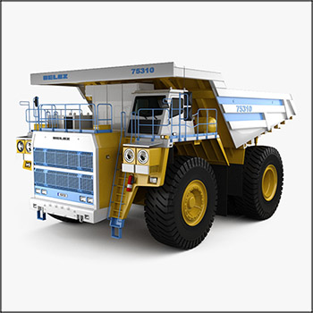 BelAZ 75310矿用自卸车2016 素材之家精选3D模型