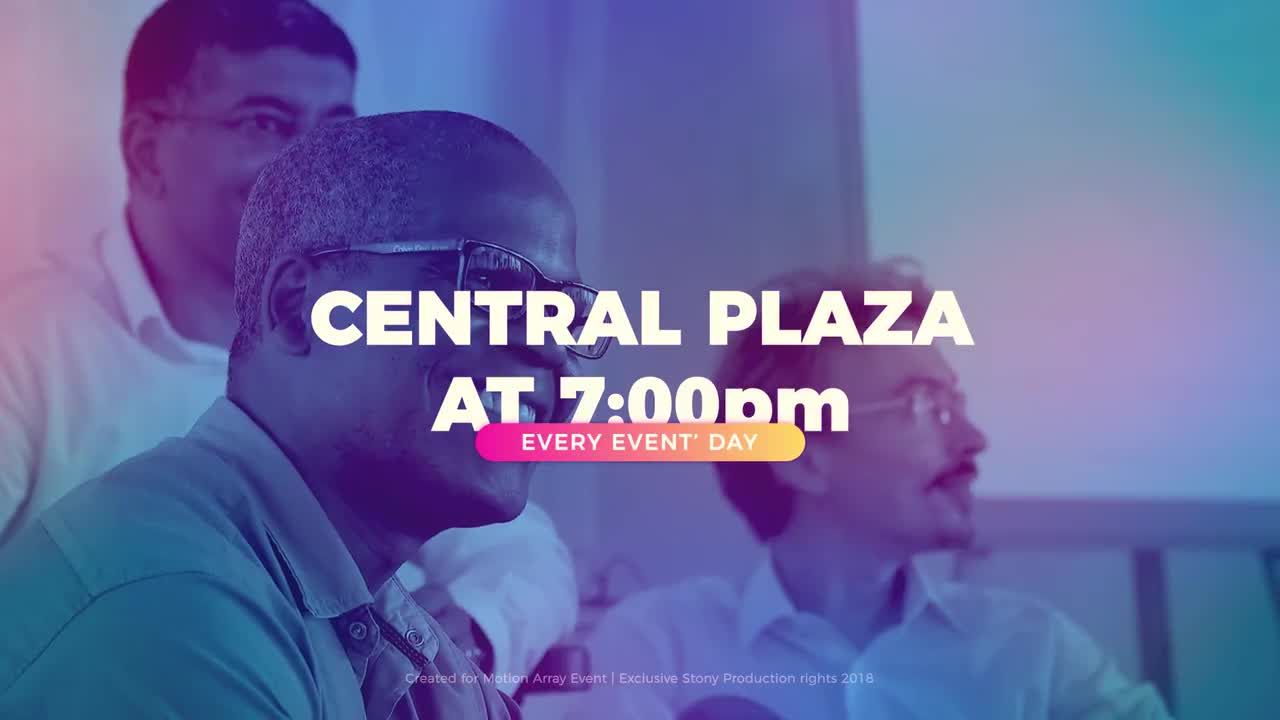 现代整洁新颖的活动介绍素材库精选AE模板