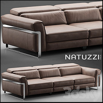 皮革双人三人沙发素材之家精选3D模型