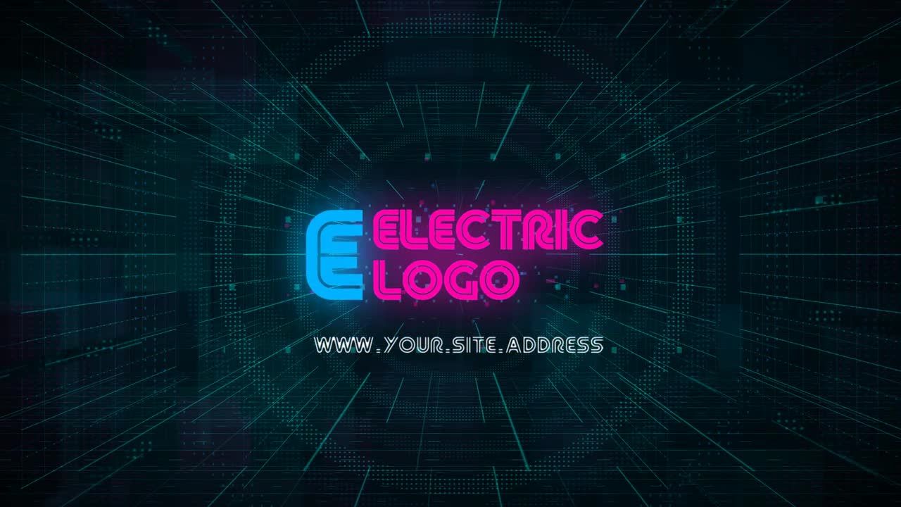 电动动画徽标显示素材库精选AE模板