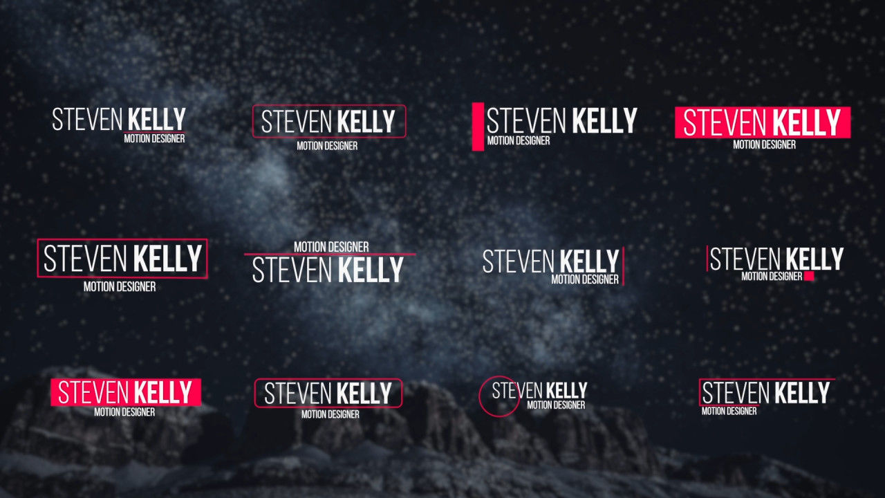 12个现代下三分之一标题动画素材库推荐PR模板