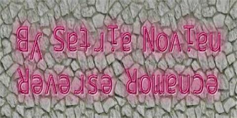 Reverse Romance font素材之家精选英文字体