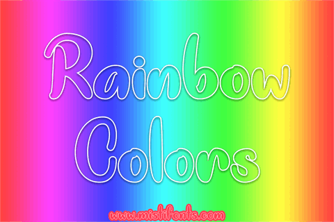 Rainbow Colors font素材之家精选英文字体