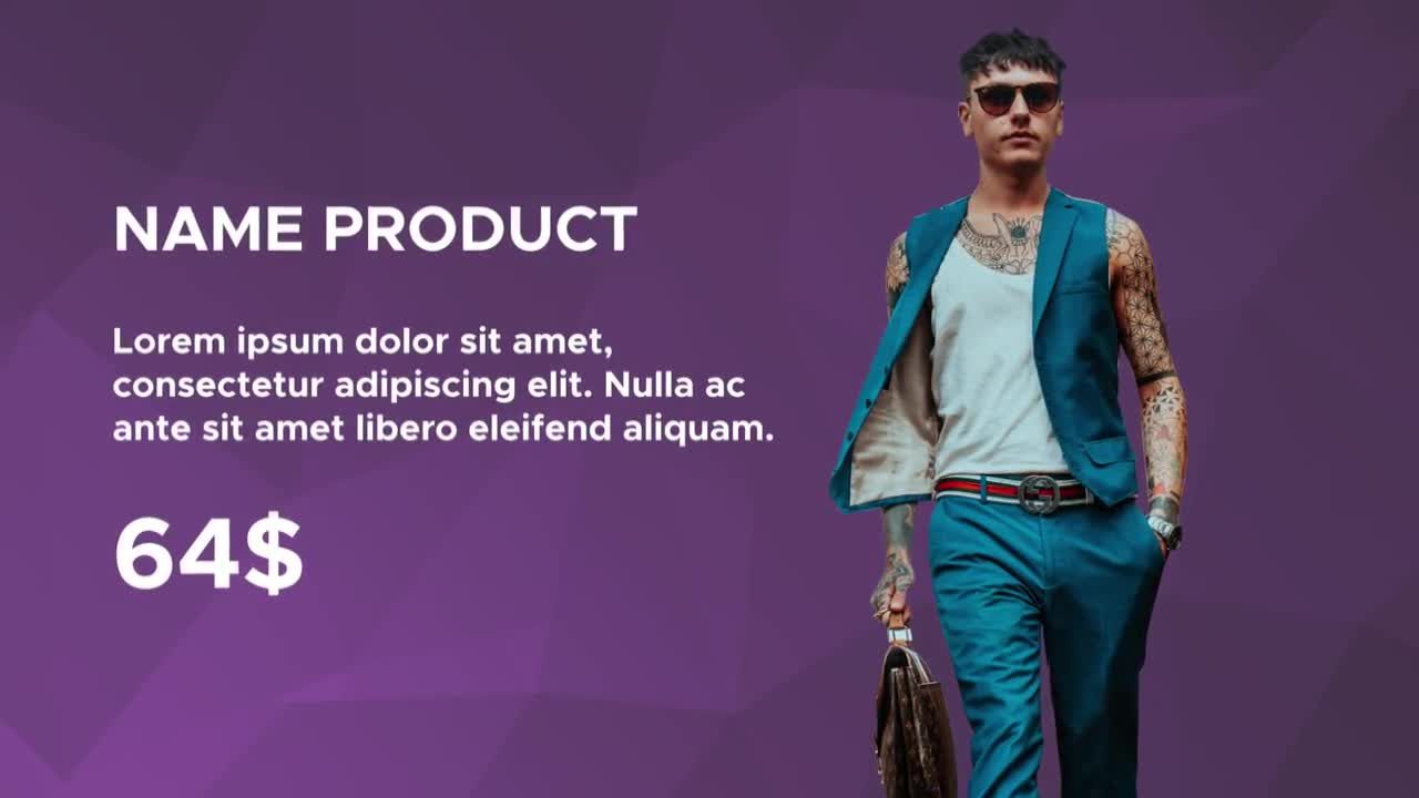 时尚产品促销动画素材库精选PR图文模板