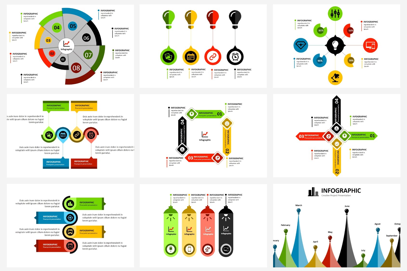 简约、时尚的MOZA – Powerpoint模板插图(7)