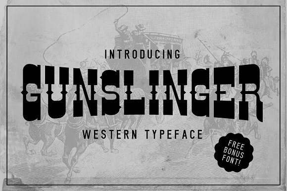 NEW! Gunslinger Typeface素材之家精选英文字体