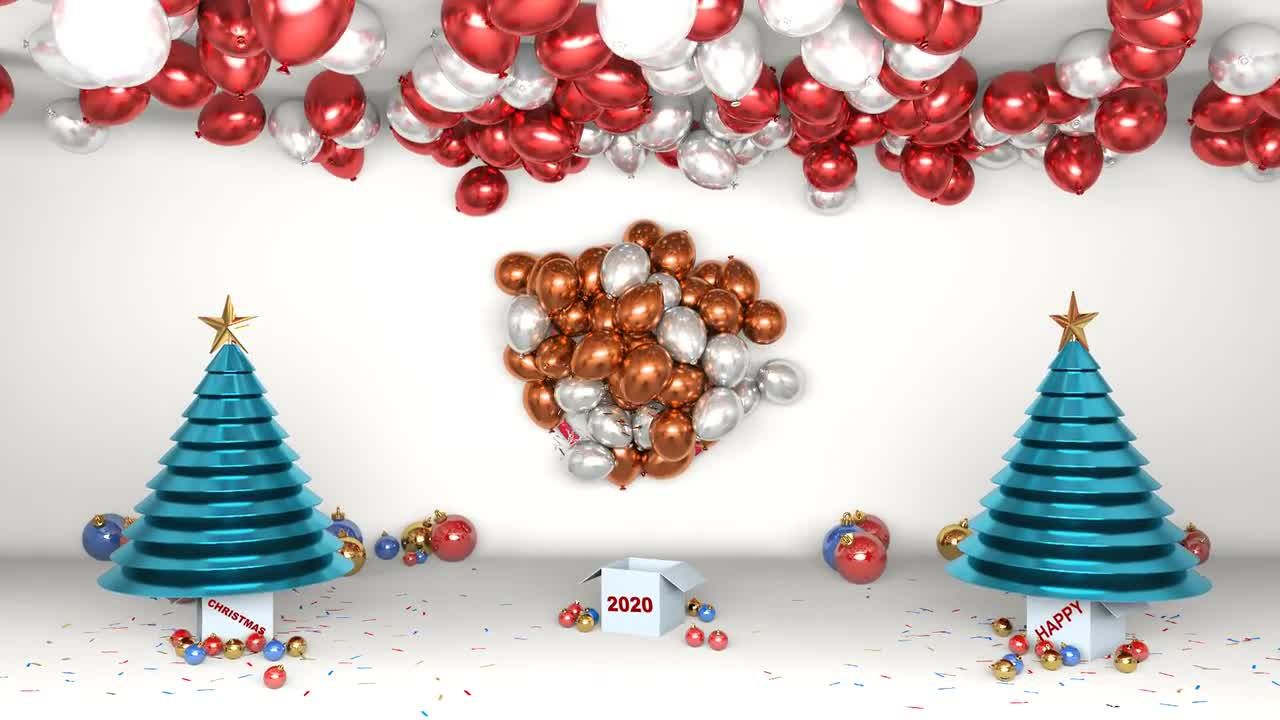 圣诞节3D标识素材库精选AE模板