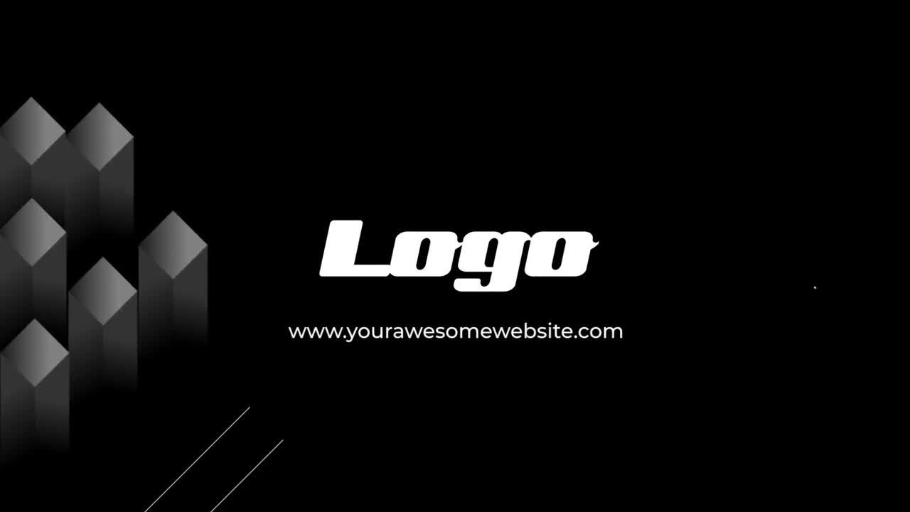 高科技快速动态的动画徽标展示素材库精选AE模板