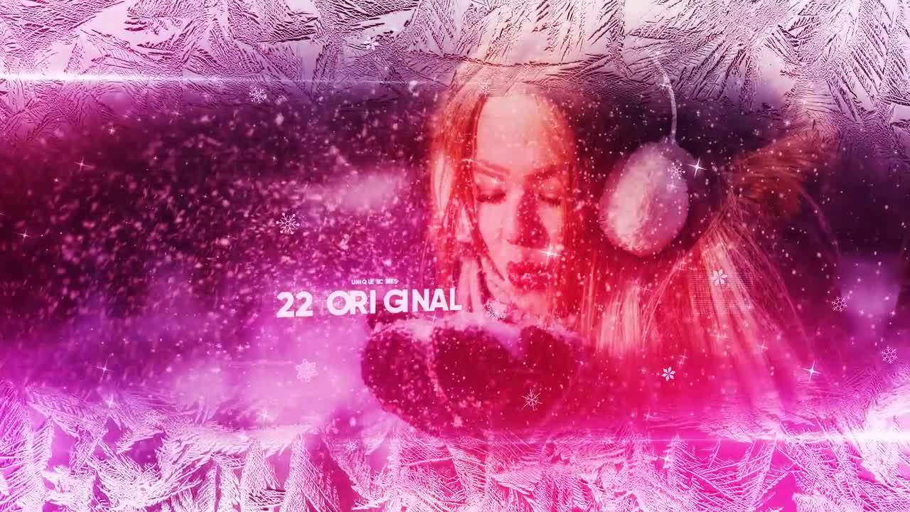 圣诞快乐开场幻灯片素材库精选AE模板